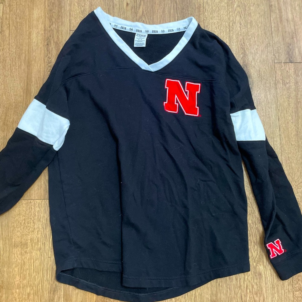 PINK Victoria’s Secret Nebraska V-Neck Sweatshirt